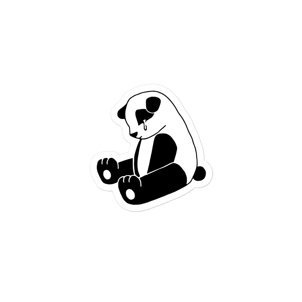 Sad Panda Sticker